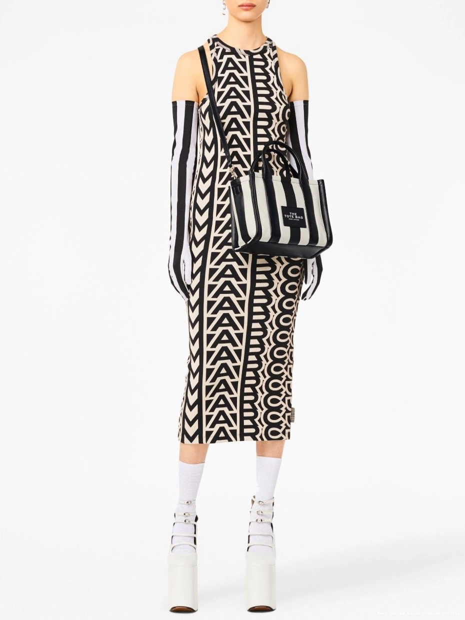 Affordable The Small Striped Tote Women bag Marc Jacobs 0710